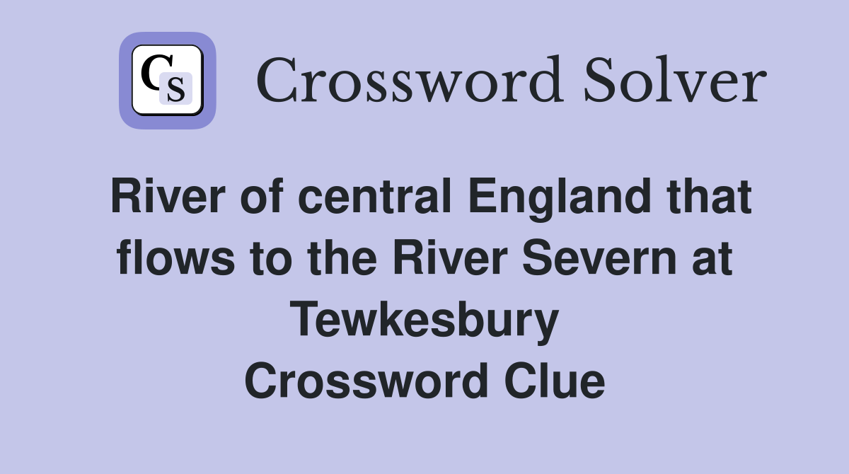 River of central England that flows to the River Severn at Tewkesbury